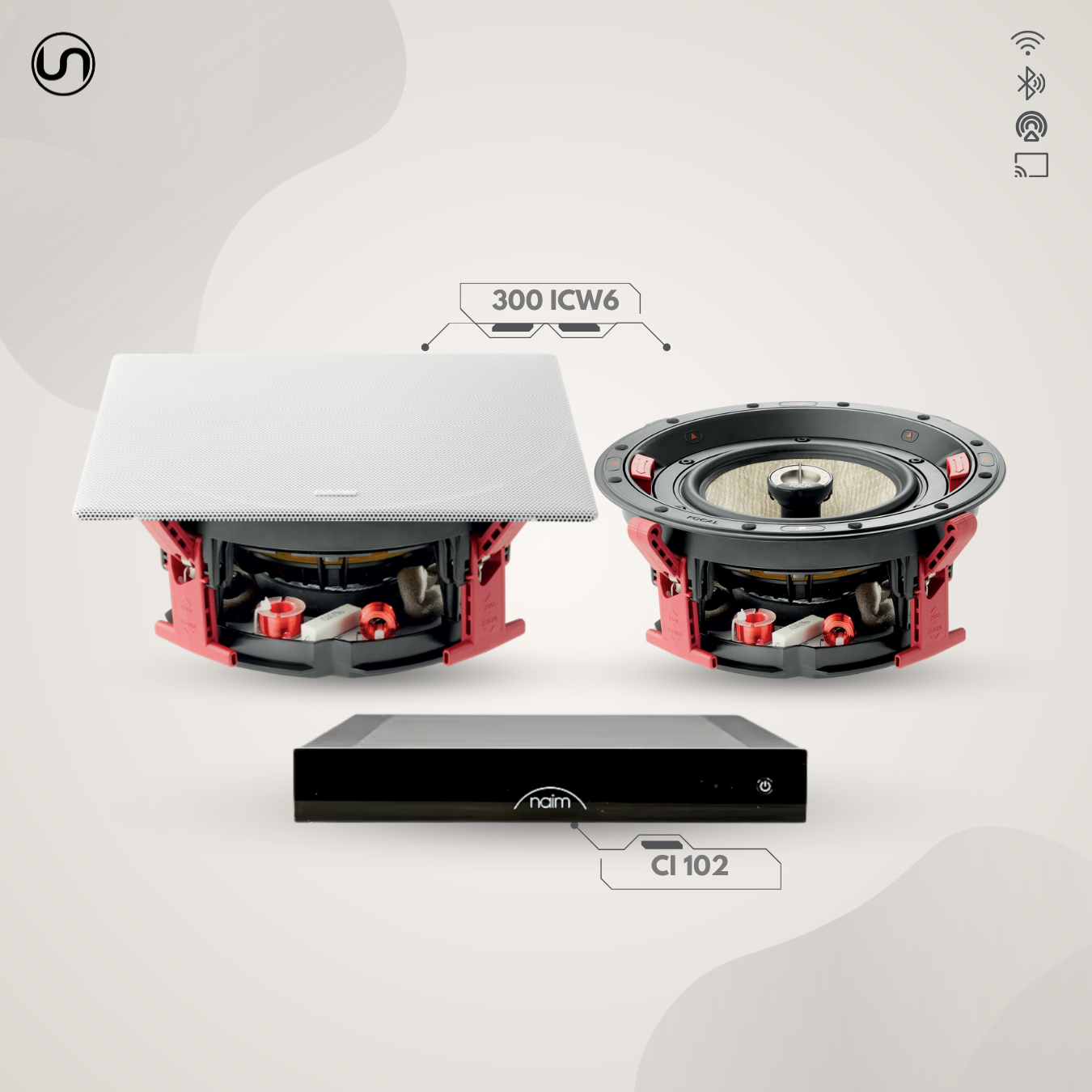 Audiophile In-Ceiling Speaker Set