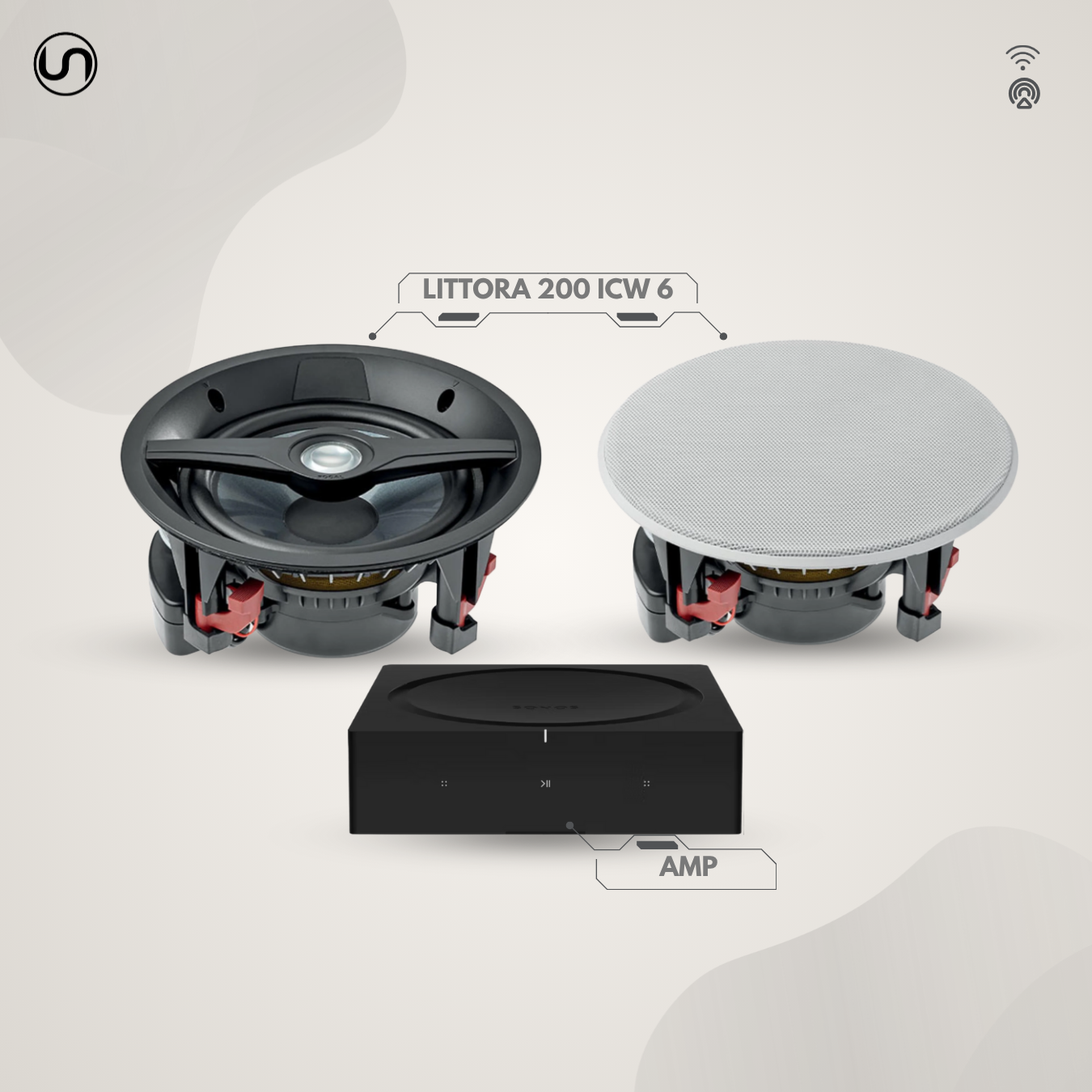 Ultra Premium In-Ceiling Waterproof Speaker Set