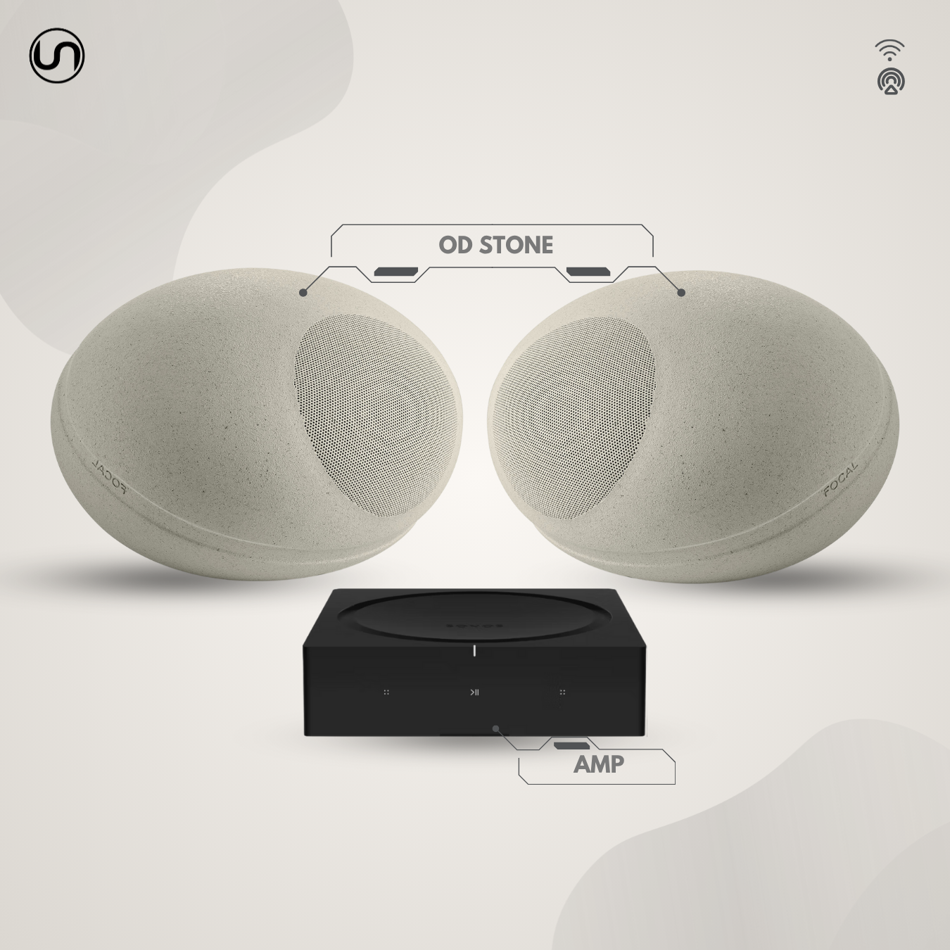 Ultra Premium Stone Speaker Set
