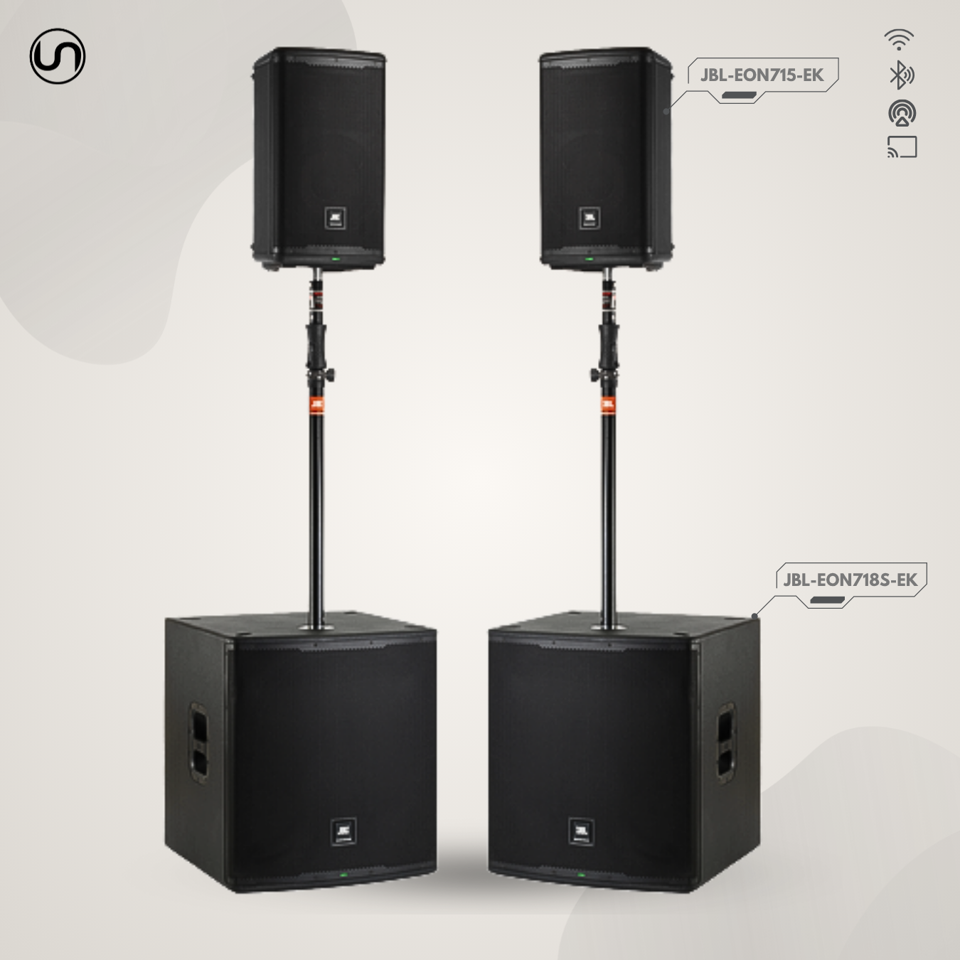 Portable High Impact PA Set (Small-Large Room)