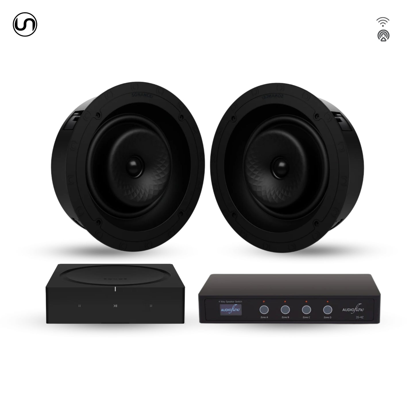 Premium 4 Sub-zone In-ceiling Speaker Set