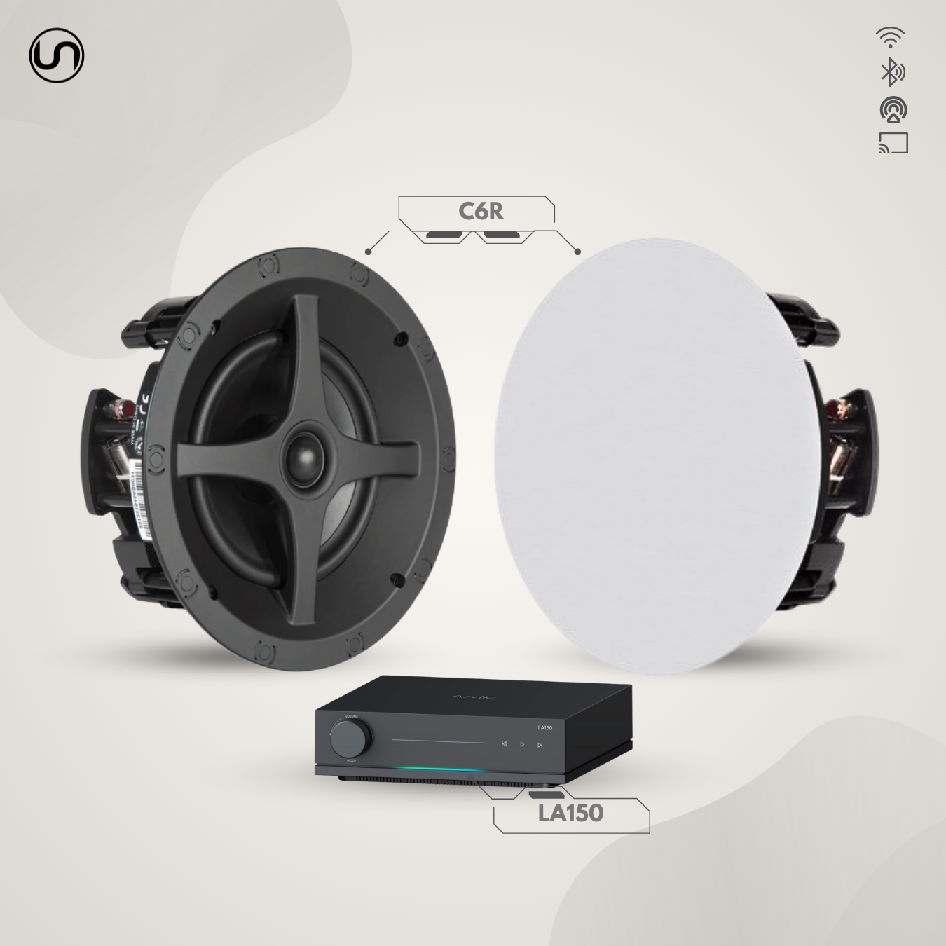 Budget In-Ceiling Speaker Set