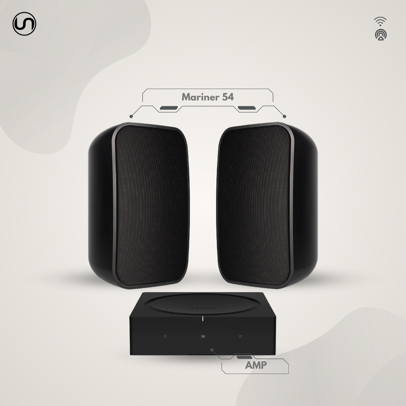 Premium On-Wall Outdoor Speaker Set