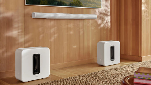 Sonos Sub 4 paired with sonos arc ultra in a living room