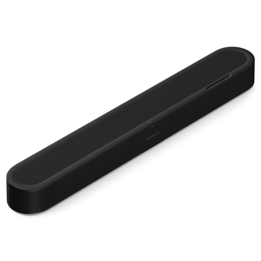 Sonos Beam Ultra in Black, three-quarter front top view