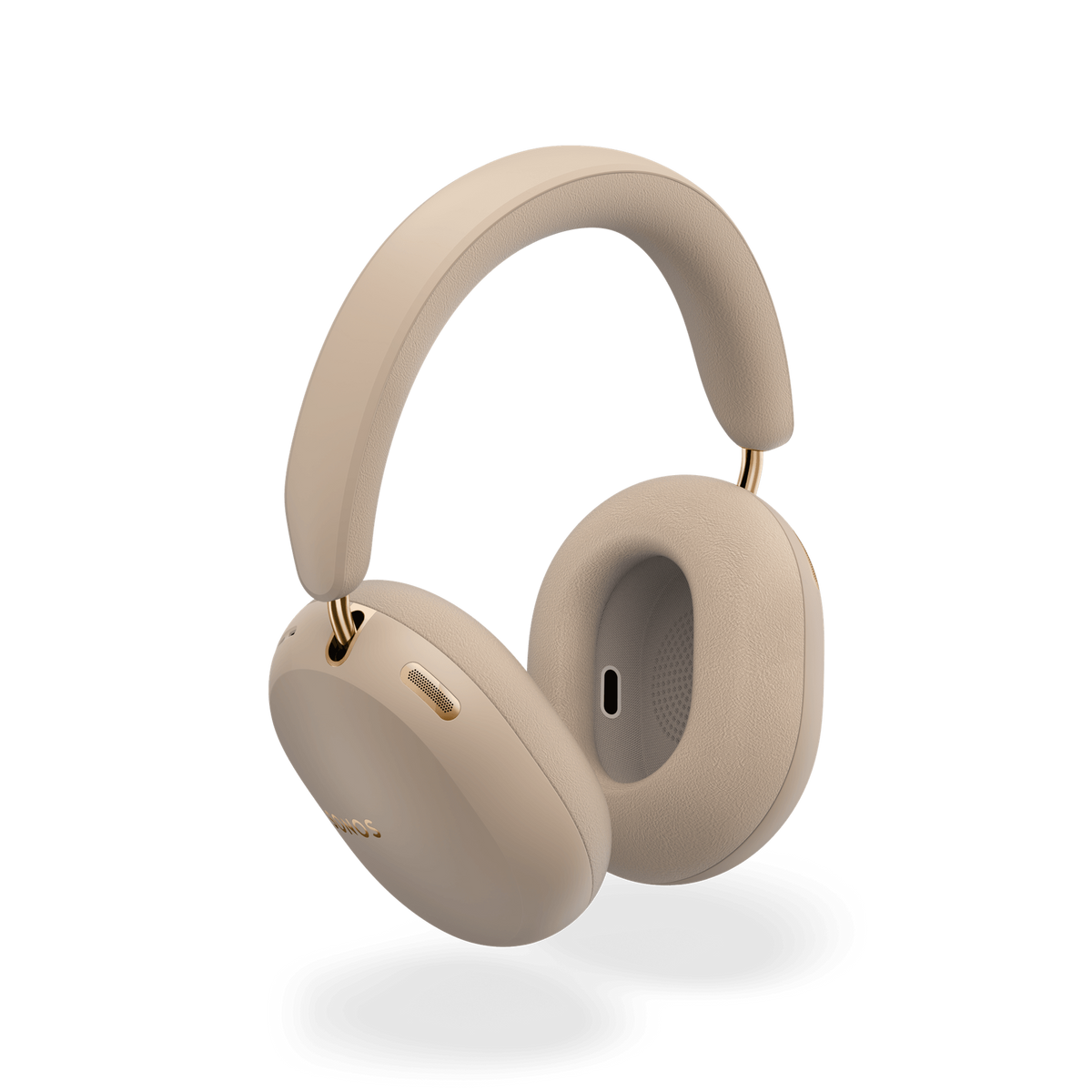 Sonos Ace Ultra in Sand, three-quarter elevated view