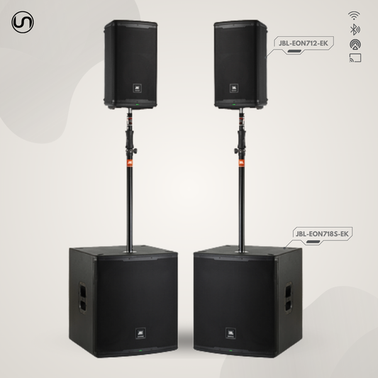 Portable High Impact PA Set (Small-Medium Room)