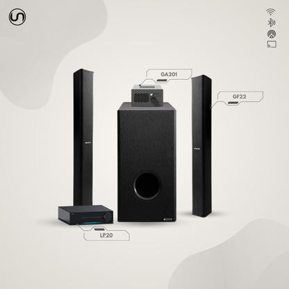 Premium Audio Distribution Set (On-Wall)