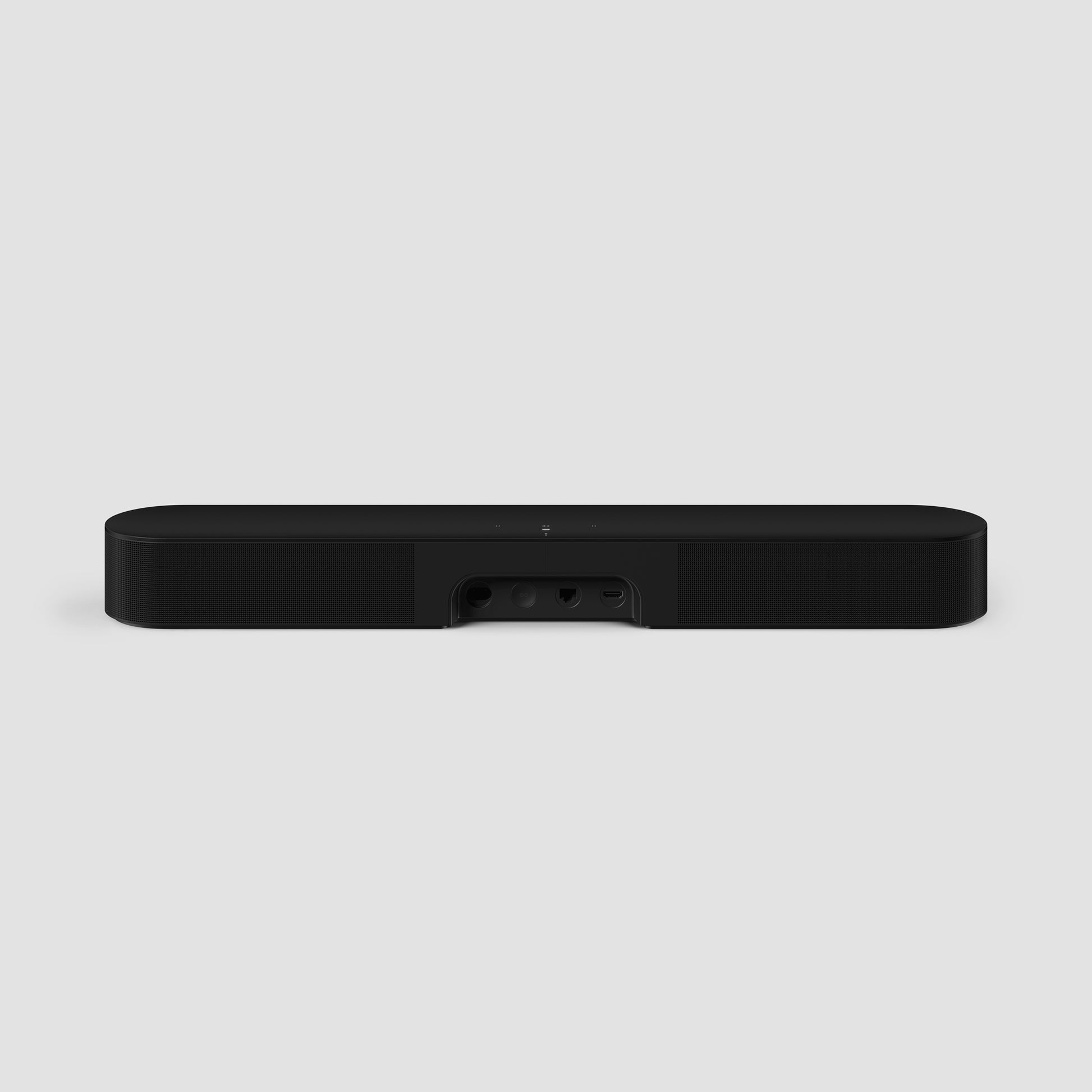 Sonos Beam Gen 2 soundbar in black back view with sleek design