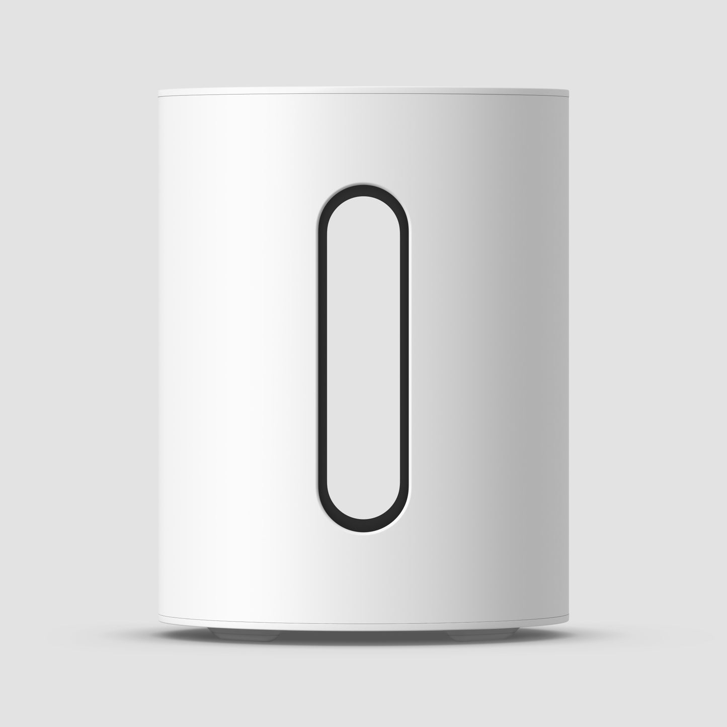 Sonos Sub mini in white front view with sleek design